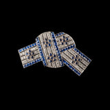Brooch - Blue Sapphires - Diamonds