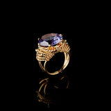 Ring - Amethyst - Diamonds