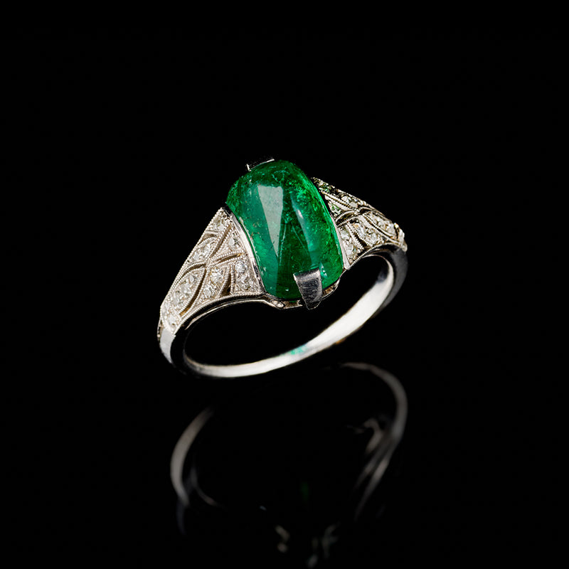 Ring - Emerald - Diamonds
