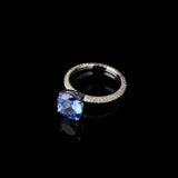 Solitaire - Tanzanite - Diamants