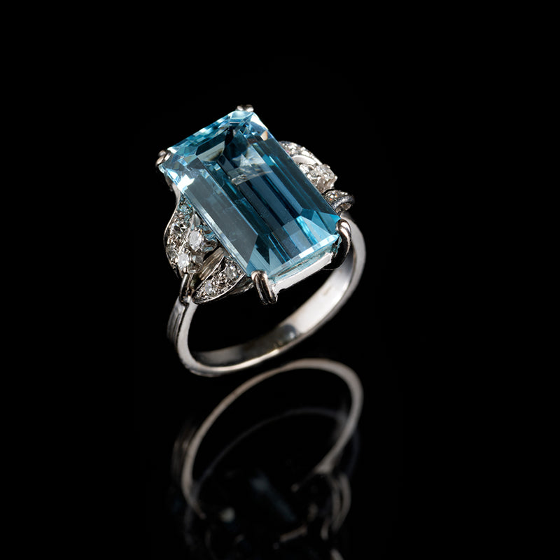 Bague aquamarine sale