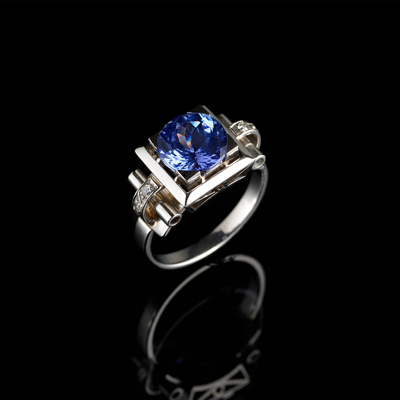 Ring Tanzanite Diamonds