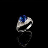 Solitaire - Tanzanite - Diamonds