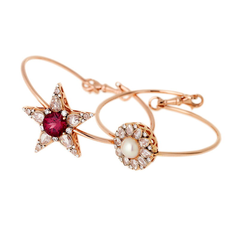 Istanbul Bracelet - Rhodolite - Diamants