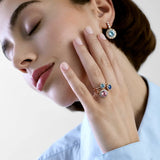 Beirut Ring - Aquamarine - Diamonds