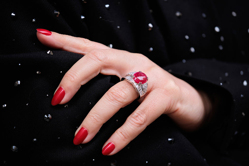 Ring - Ruby - Diamonds