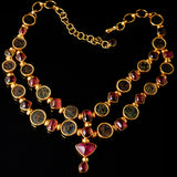 Vintage Necklace - Bronzes - Tourmalines