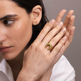 Fortune Kiwi Ring - Diamonds