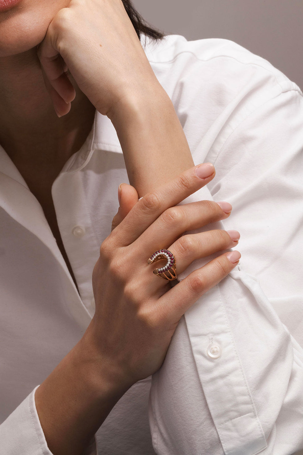 Fortune Ring - Rubies - Diamonds