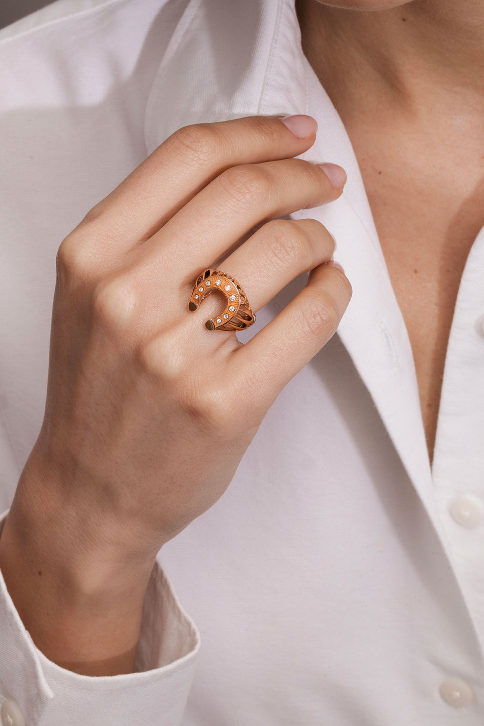 Fortune Orange Ring - Diamonds