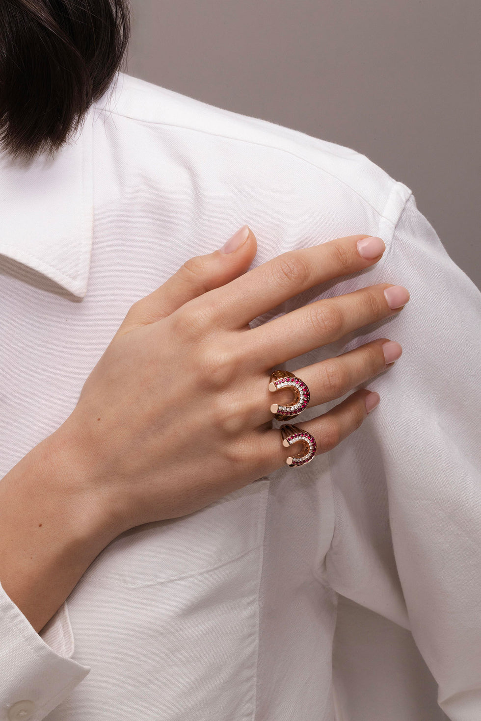 Fortune Ring - Rubies - Diamonds