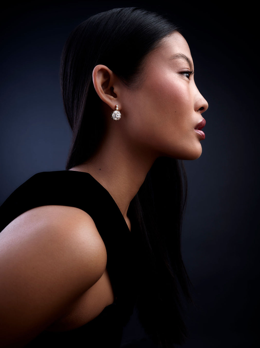 Beirut Rosace Earrings - Diamonds