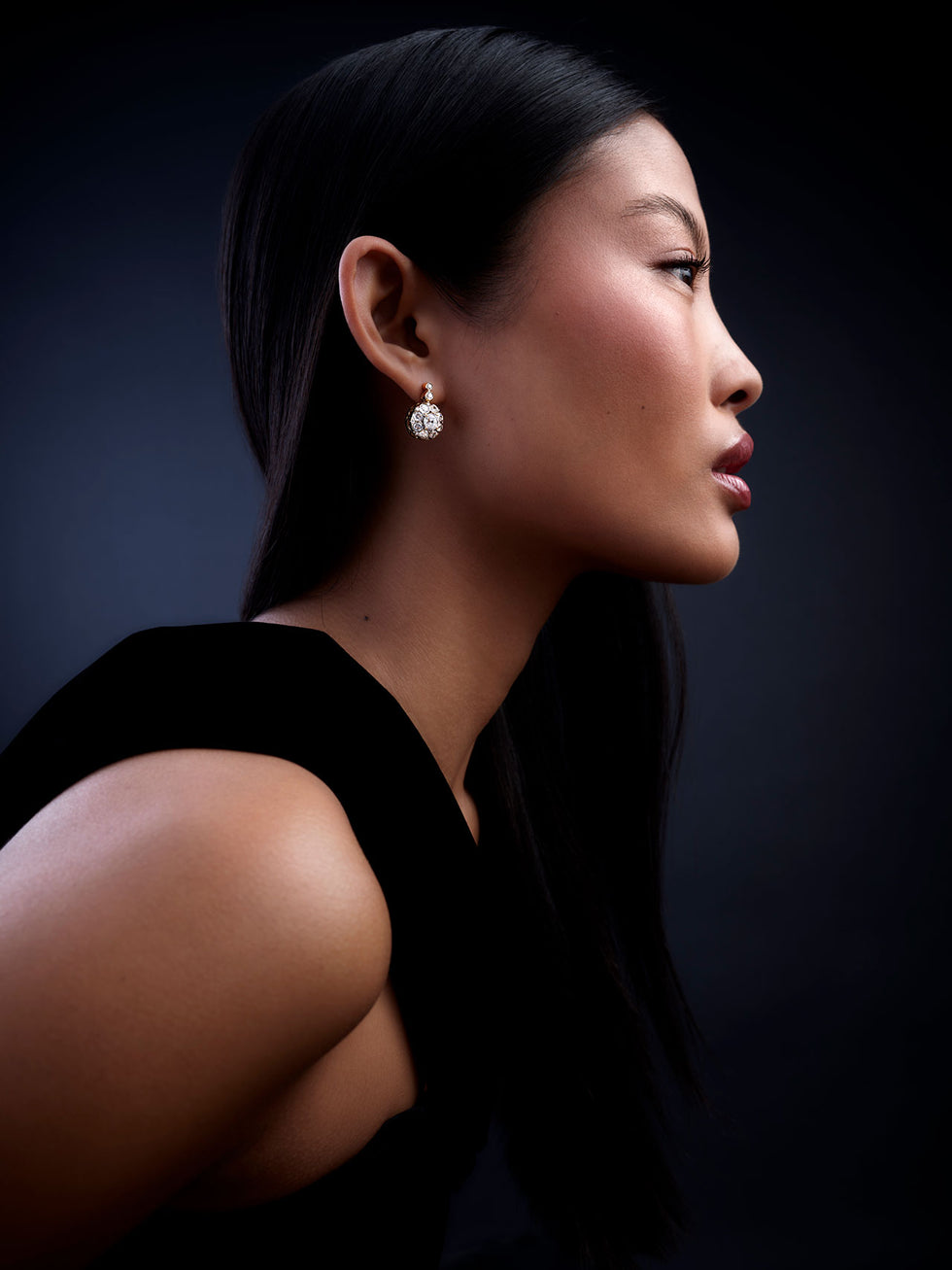 Beirut Rosace Earrings - Diamonds