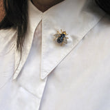 Brooch - Sapphires - Diamonds