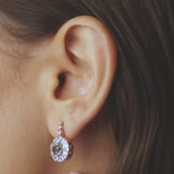 Beirut Rosace Boucles D'oreilles - Aigue-Marines - Diamants