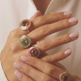 Mina Kiwi Ring - Morganite - Diamonds