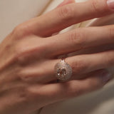 Aura Ring - Morganite - Diamonds
