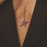 Istanbul Pendentif - Tourmalines Roses - Diamants