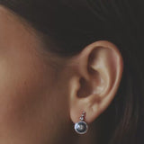 Mina Sky Blue Earrings - Diamonds
