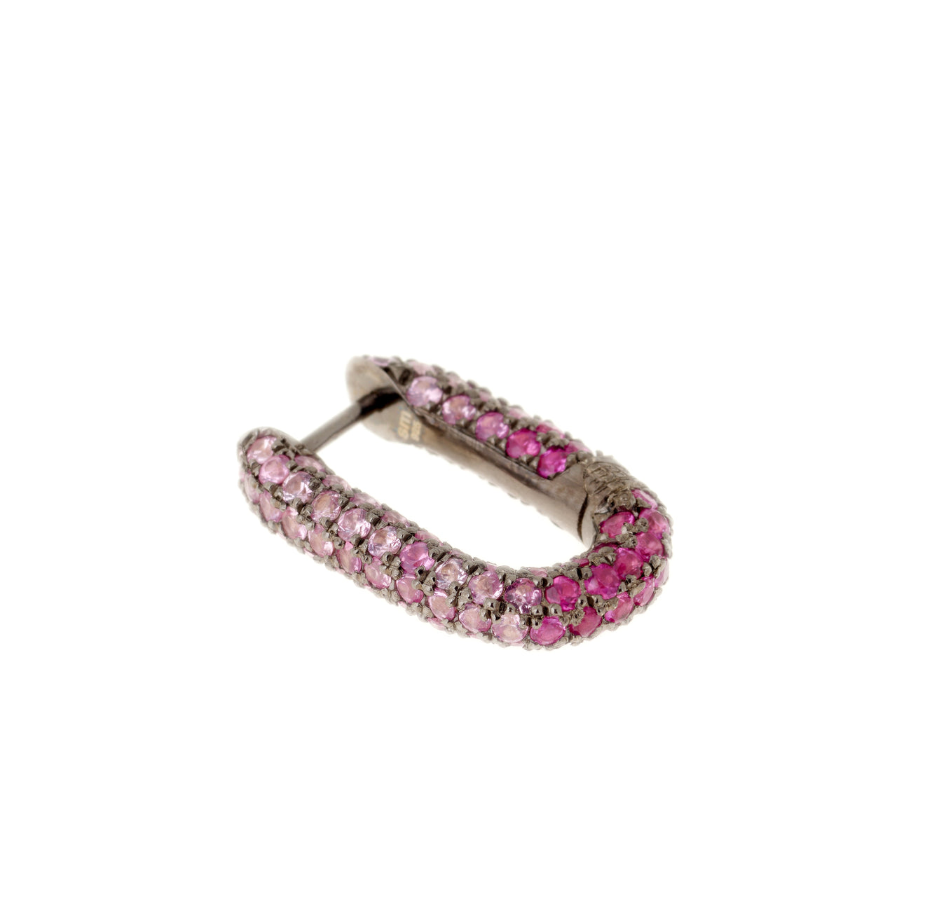 Link Earring - Pink Sapphires