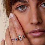 Beirut Ring - Blue Sapphire - Diamonds