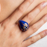 Aïda Navy Blue Ring - Blue Sapphire - Diamonds