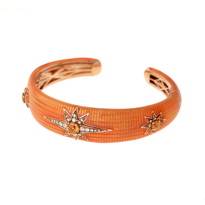 Aïda Orange Bracelet - Spessartines - Diamonds