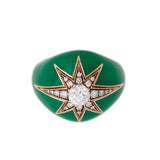 Aïda Green Ring - Diamonds