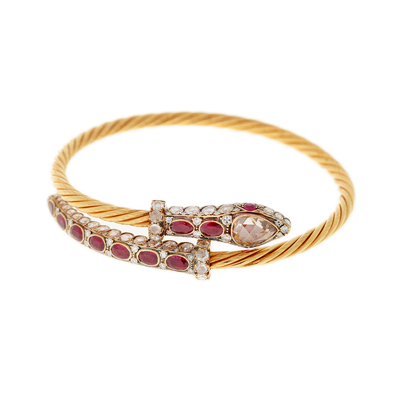 Basilik Bracelet - Diamonds - Rubies