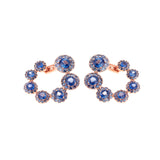 Beirut Circle Boucles d'oreilles - Saphirs bleus - Diamants