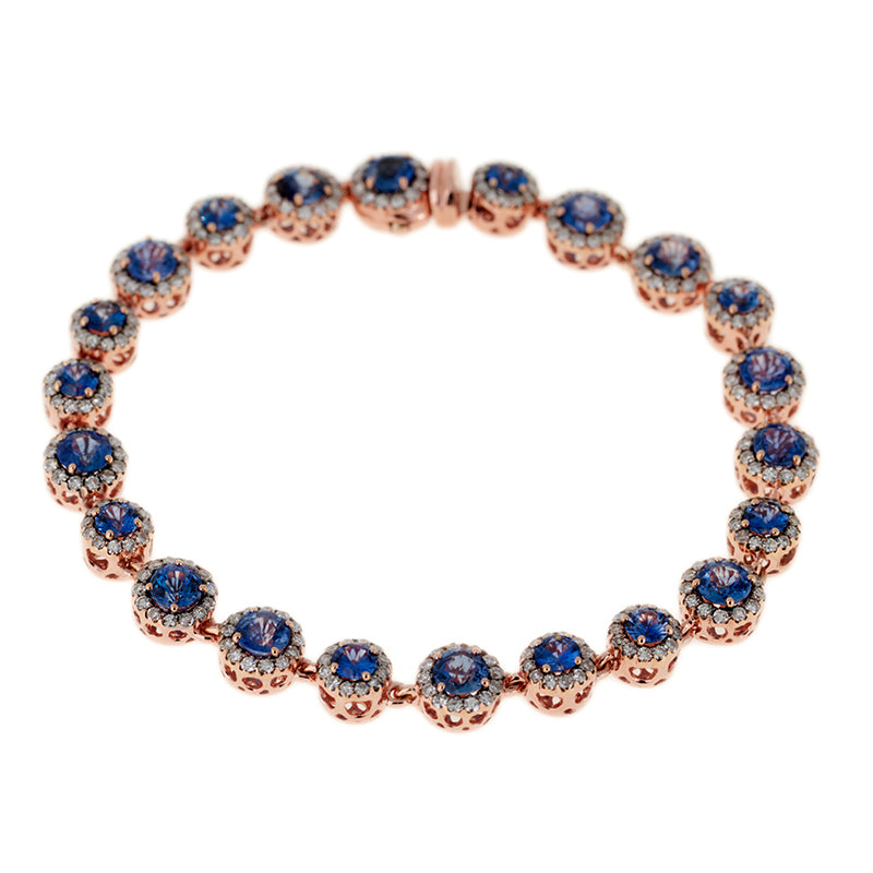 Beirut Bracelet - Blue Sapphires - Diamonds