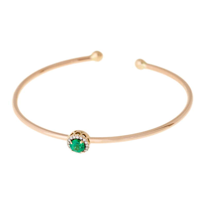 Beirut Bracelet - Emerald - Diamonds
