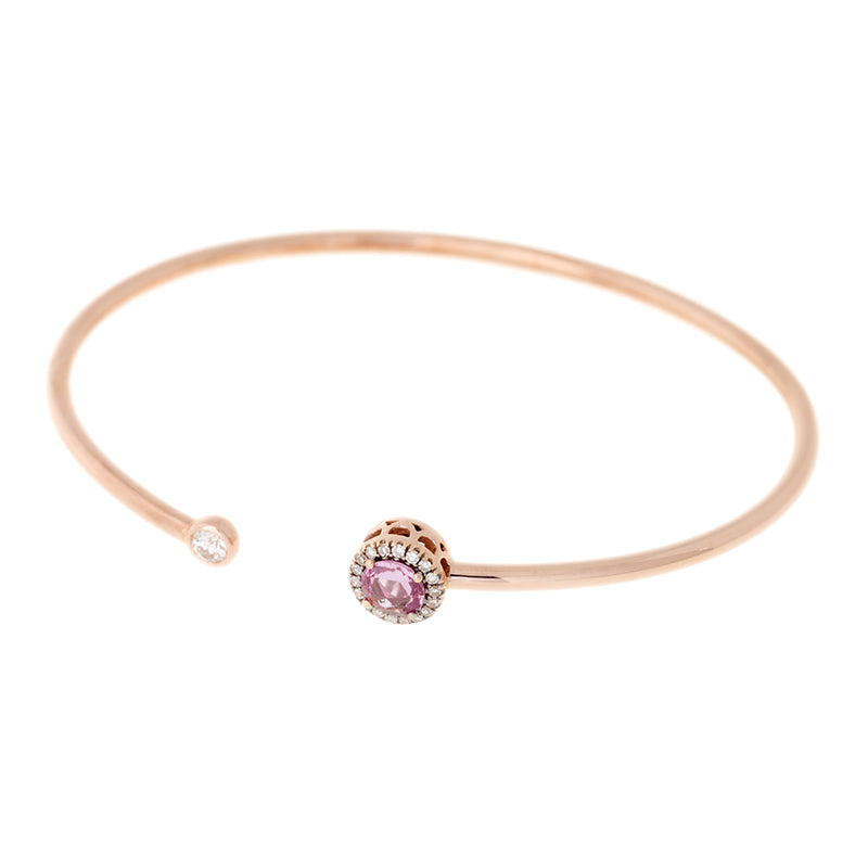 Beirut Bracelet - Saphir Rose - Diamants
