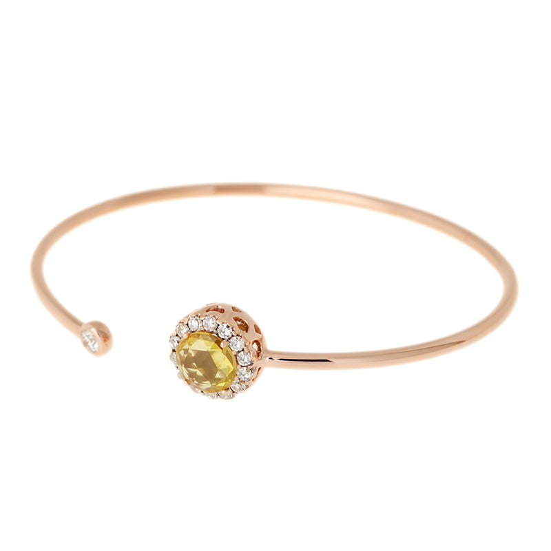 Beirut Bracelet - Yellow Sapphire - Diamonds