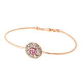 Beirut Rosace Bracelet - Pink Sapphire - Diamonds