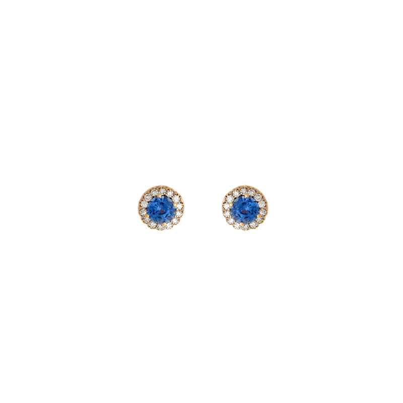 Beirut Boucles d'oreilles - Saphirs Bleus - Diamants
