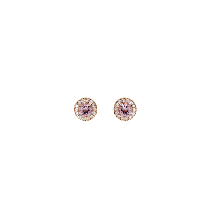 Beirut Earrings - Morganites - Diamonds
