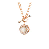 Beirut Rosace Necklace - Pearl - Diamonds