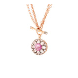 Beirut Rosace Necklace - Pink Sapphire - Diamonds