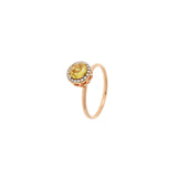 Beirut Ring - Yellow Sapphire - Diamonds