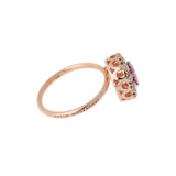 Beirut Rosace Ring - Pink Sapphire - Diamonds
