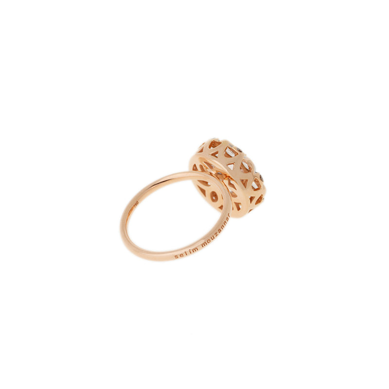 Beirut Rosace Ring - Morganite - Diamonds