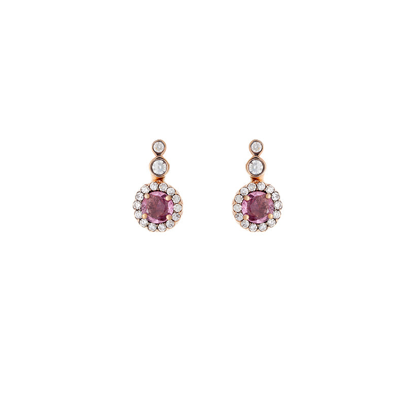 Beirut Earrings - Pink Sapphires - Diamonds