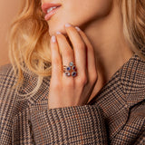 Beirut Ring - Paraiba - Diamonds