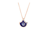 Fish For Love Scale Navy Blue Pendant - Blue Sapphire