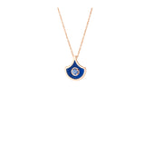 Fish For Love Scale Navy Blue Pendant - Blue sapphire