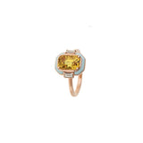 Gemma Ring - Yellow Sapphire - Diamonds