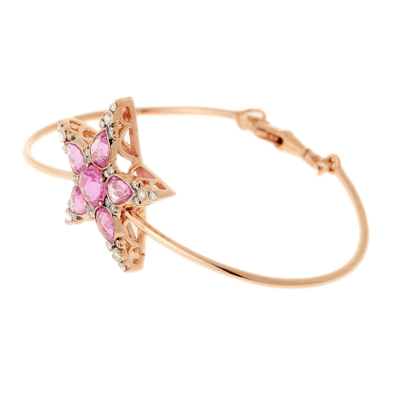 Istanbul Bracelet - Saphirs Roses - Diamants