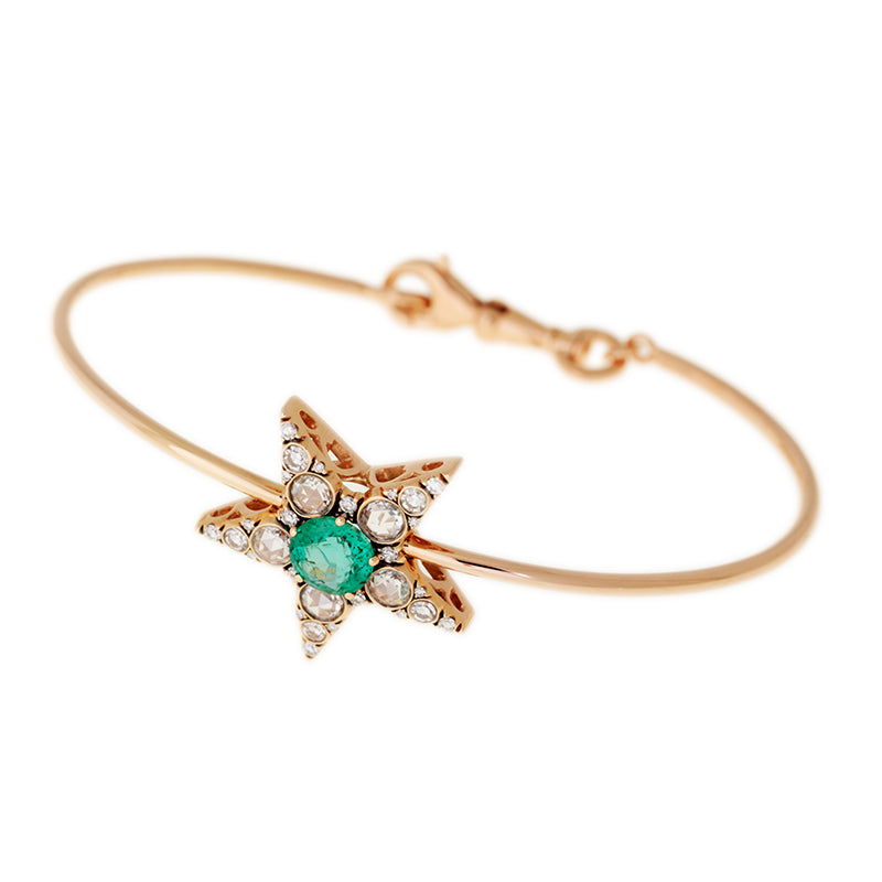 Istanbul Bracelet - Emerald - Diamonds