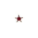 Istanbul Boucle d'oreille - Rhodolite - Diamants